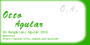 otto agular business card